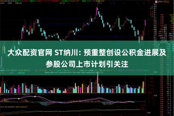 大众配资官网 ST纳川: 预重整创设公积金进展及参股公司上市计划引关注